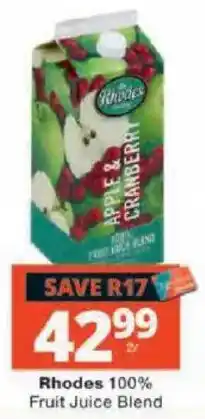 Checkers Rhodes 100% Fruit Juice Blend offer