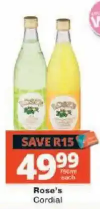 Checkers Rose's Cordial offer