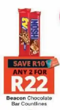 Checkers Beacon Chocolate Bar Countlines offer