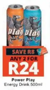 Checkers Power Play Energy Drink offer