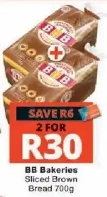 Checkers BB Bakeries Sliced Brown Bread offer