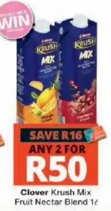 Checkers Clover Krush Mix Fruit Nectar Blend offer