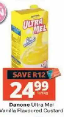 Checkers Danone Ultra Mel Vanilla Flavoured Custard offer