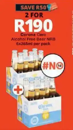 Checkers Corona Cero Alcohol Free Beer NRB offer