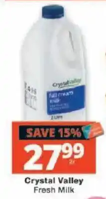 Checkers Crystal Valley Fresh Milk offer