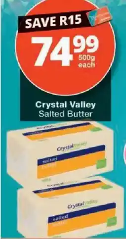 Checkers Crystal Valley Salted Butter offer