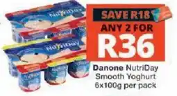 Checkers Danone NutriDay Smooth Yoghurt offer