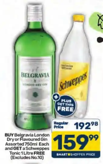 Belgravia London Dry or Flavoured Gin Assorted