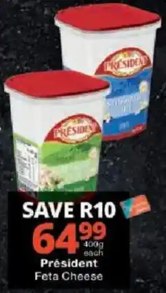 Checkers President Feta Cheese offer