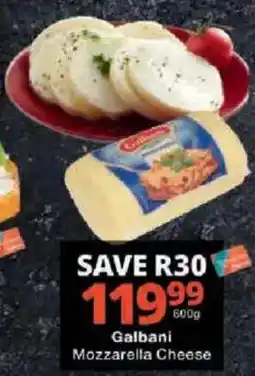 Checkers Galbani Mozzarella Cheese offer