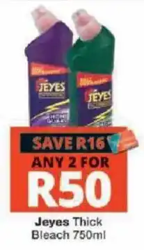 Checkers Jeyes Thick Bleach offer