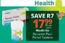 Checkers Medirete Dynadol Pain Relief Tablets offer