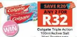 Checkers Colgate Triple Action offer
