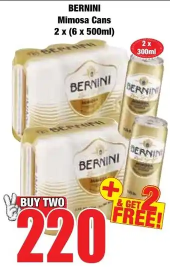 Bernini Mimosa Cans