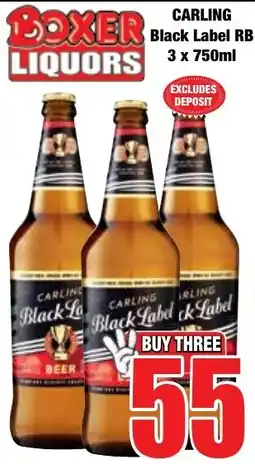 Boxer Superstores CARLING Black Label RB offer