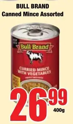Boxer Superstores Bull Brand Canned Mince Assorted offer