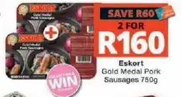 Checkers Eskort Gold Medal Pork Sausages offer
