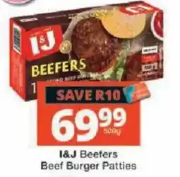 Checkers I&J Beefeers Beef Burger Patties offer