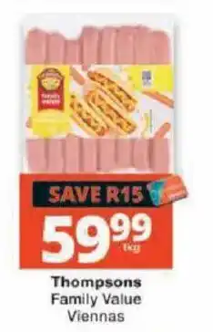 Checkers Thompsons Family Value Viennas offer