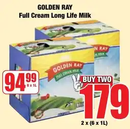 Boxer Superstores Golden Ray Full Cream Long Life Milk offer