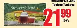 Boxer Superstores Brewer's Blend Tagless Teabags offer