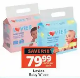 Checkers Lovies Baby Wipes offer