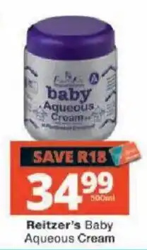 Checkers Reitzer's Baby Aqueous Cream offer