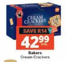 Checkers Bakers Cream Crackers offer