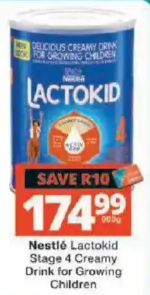 Checkers Nestlé Lactokid Stage 4 Creamy Drink for Growing Children offer