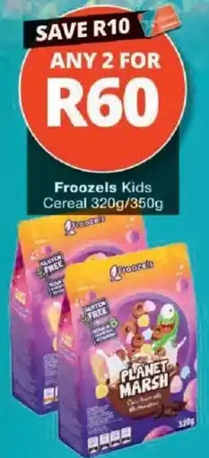Checkers Froozels Kids Cereal offer