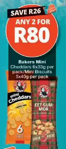 Checkers Bakers Mini Cheddars offer
