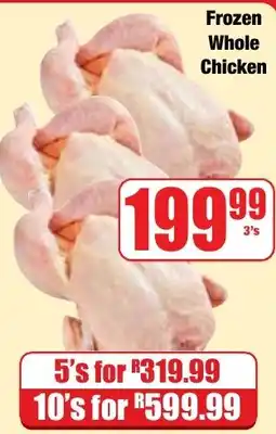Boxer Superstores Frozen Whole Chicken offer