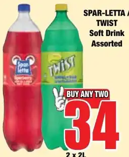 Boxer Superstores SPAR-LETTA TWIST Soft Drink Assorted offer