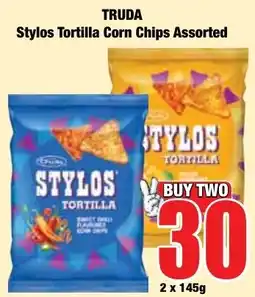 Boxer Superstores TRUDA Stylos Tortilla Corn Chips Assorted offer