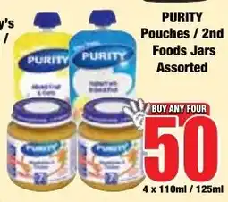 Boxer Superstores PURITY Pouches / 2nd Foods Jars Assorted offer