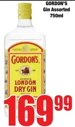 Boxer Superstores Gordon's Gin Assorted offer