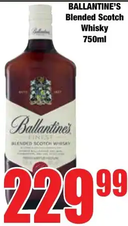 Boxer Superstores Ballantine's Blended Scotch Whisky offer