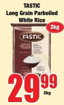 Boxer Superstores TASTIC Long Grain Parboiled White Rice offer