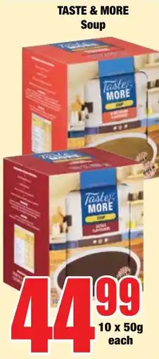 Boxer Superstores Taste & More Soup offer
