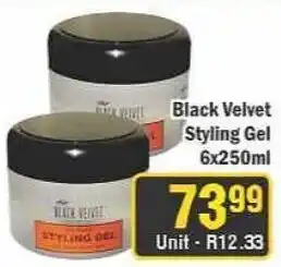 J&E Cash and Carry Black Velvet Styling Gel offer