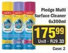 J&E Cash and Carry Pledge Multi Surface Cleaner offer