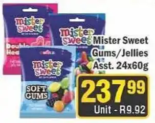 J&E Cash and Carry Mister Sweet Gums/Jellies Assorted offer