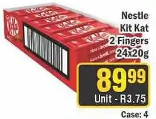 J&E Cash and Carry Nestle Kit Kat 2 Fingers offer