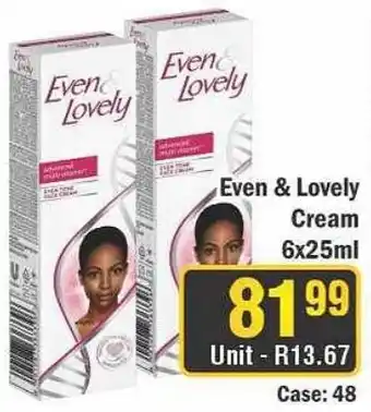 J&E Cash and Carry Even & Lovely Cream offer