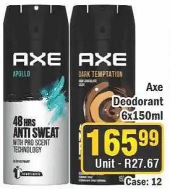 J&E Cash and Carry Axe Deodorant offer