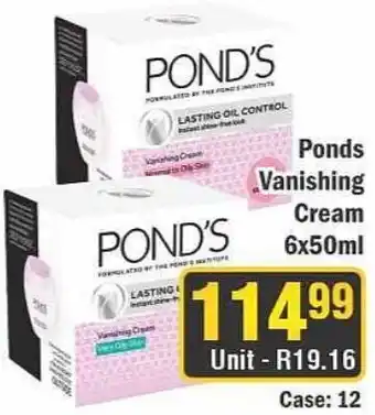 J&E Cash and Carry Ponds Vanishing Cream offer