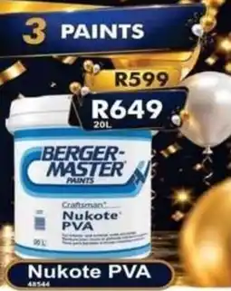 K Carrim Berger-Master Nukote PVA offer