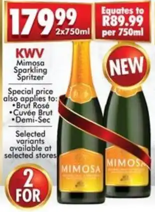 KVV Mimosa Sparkling Spritzer