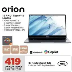 HiFi Corp Orion 15 AMD Ryzen 5 Laptop offer