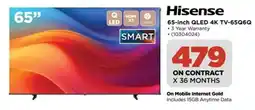 HiFi Corp Hisense 65-inch QLED 4K TV-65Q6Q offer